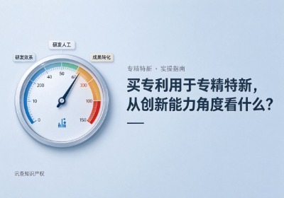 买专利用于专精特新，应该从企业创新能力角度看什么？讯查网专利买卖